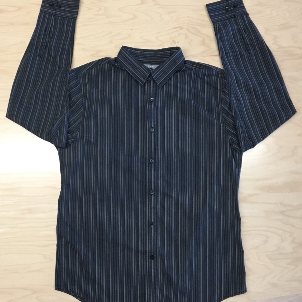 Oakland men’s long sleeve button down dress shirt